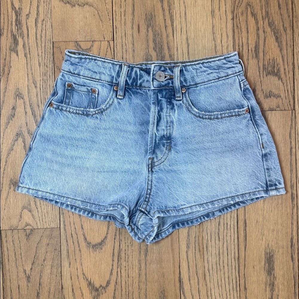 PacSun Women’s High Rise Festival Button Fly Denim Shorts Size 23 - Picture 4 of 15